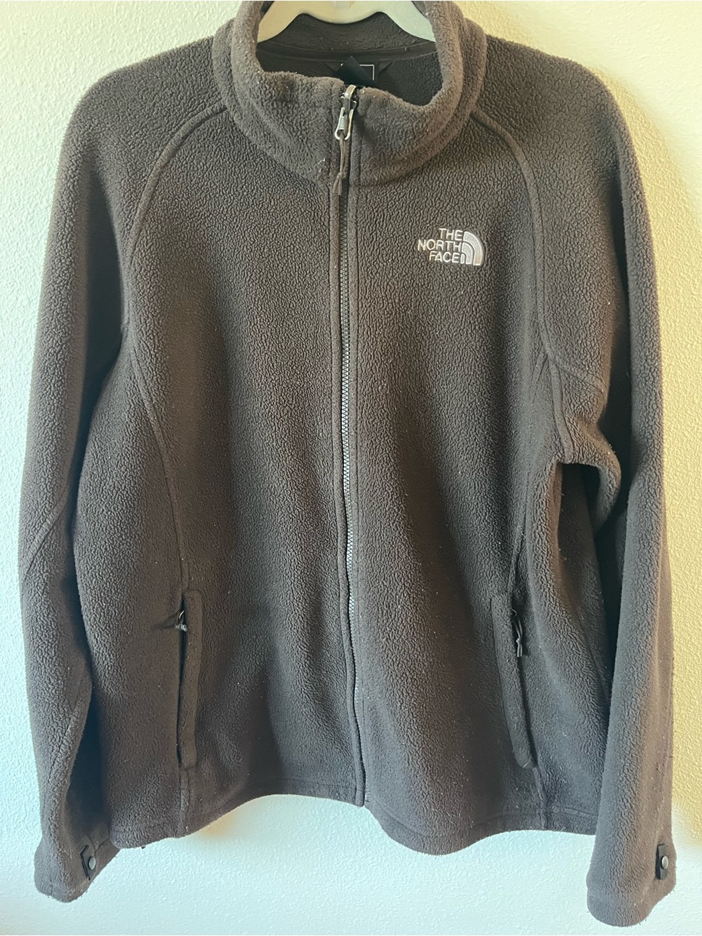 The North Face Men's Brown Full-Zip Fleece Jacket